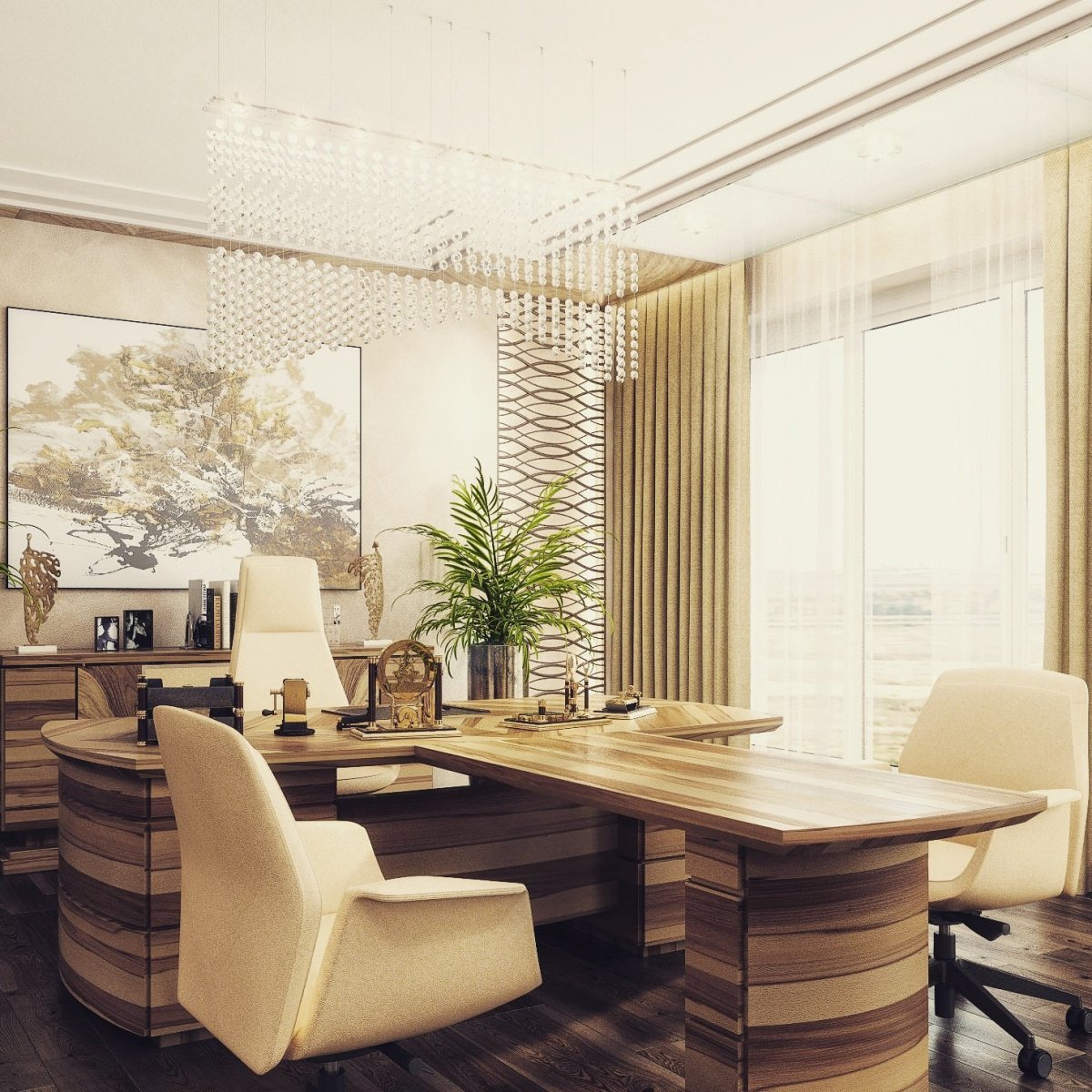 Интерьер кабинета в квартире