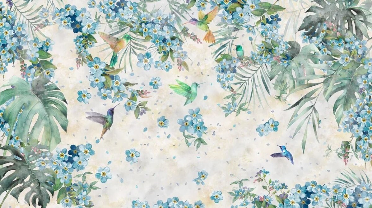 Фреска с птичками