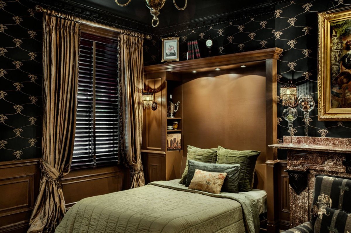 Викторианский стиль в интерьере спальни