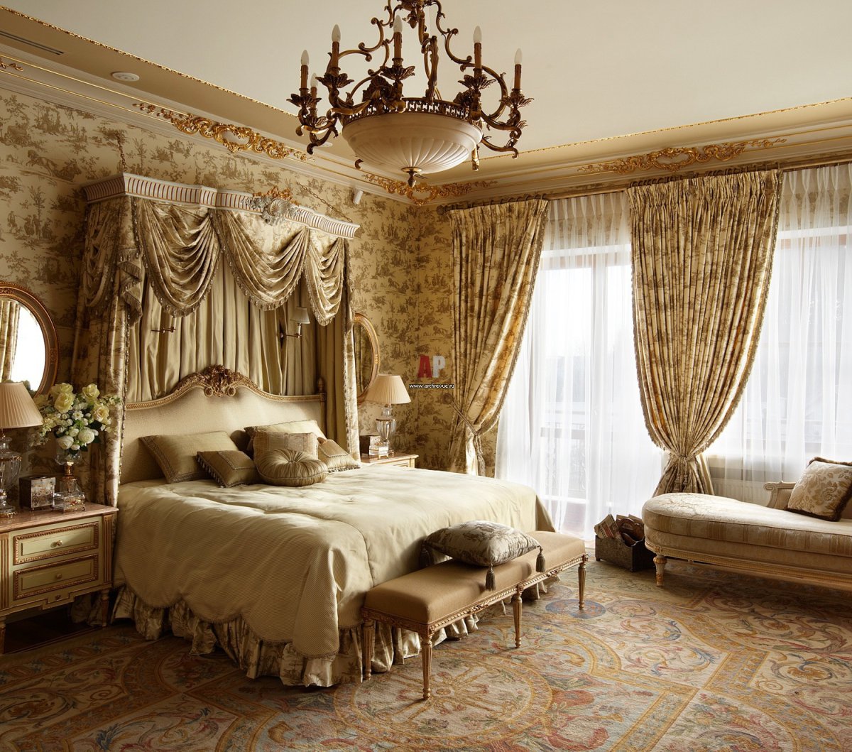 Спальня в английском стиле
