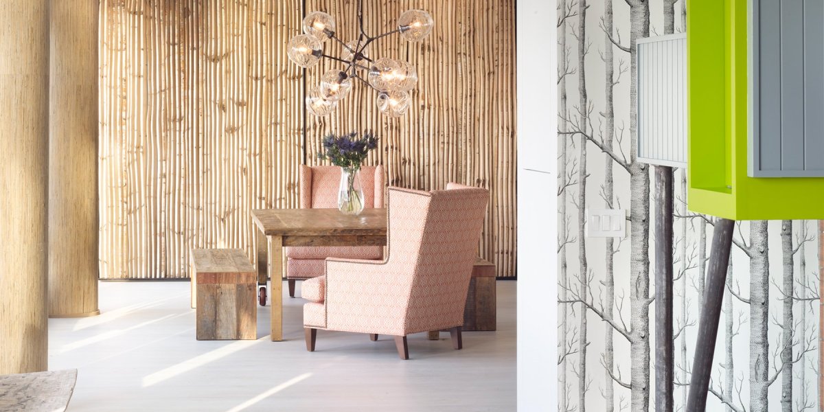 Фактурное дерево в интерьере