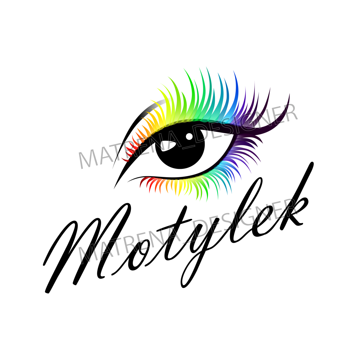 Модная иллюстрация волосы прямые