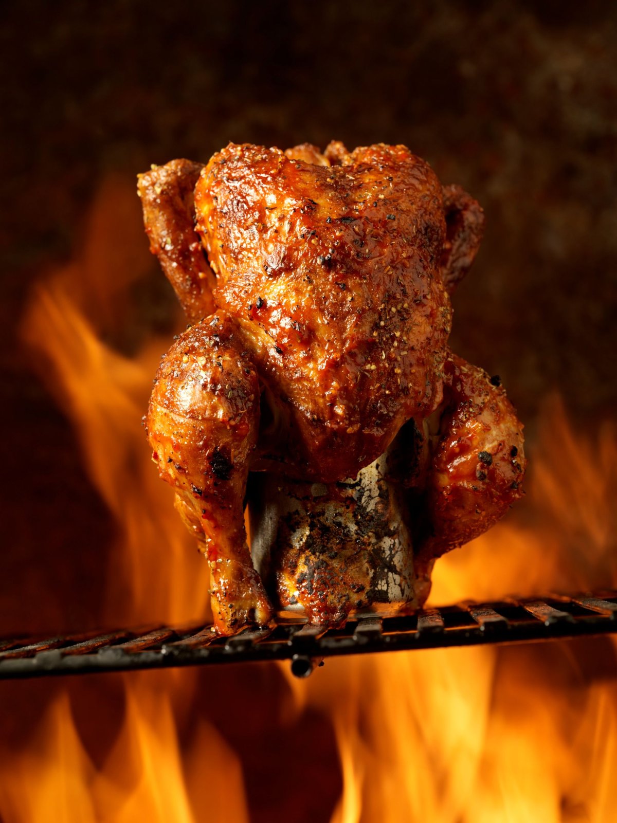 Курица гриль на углях