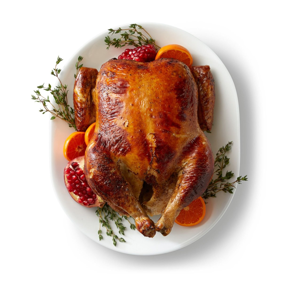 Курица гриль на тарелке