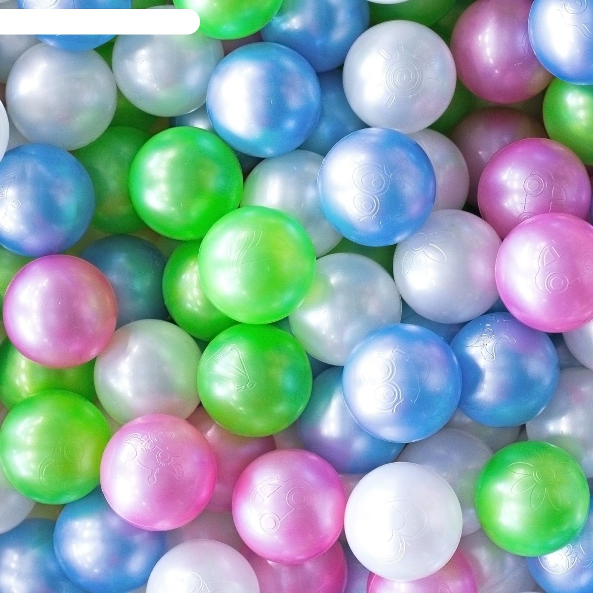 Шары для сухого бассейна 100 шт перламутр 2390634