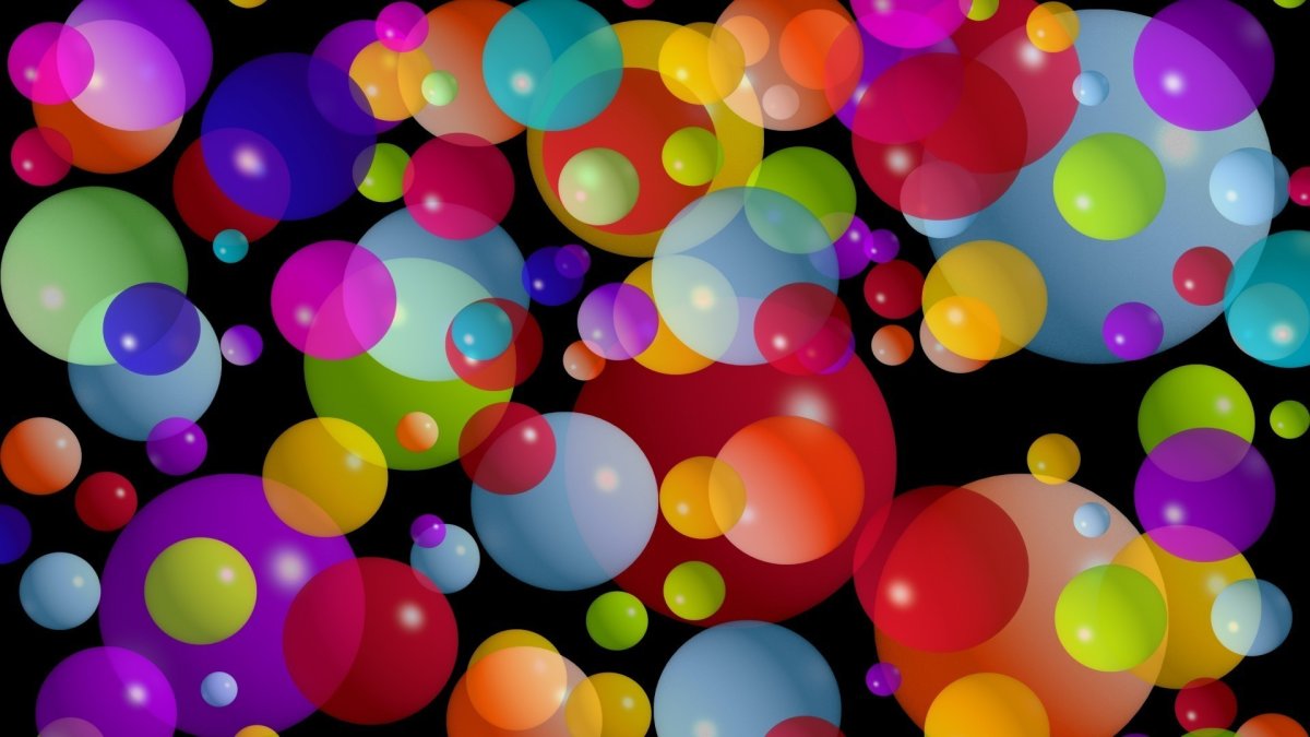 Яркие разноцветные шары