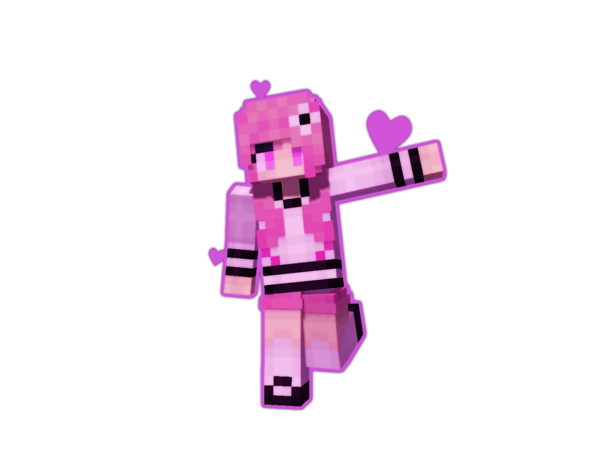 Розовые персонажи из МАЙНКРАФТА