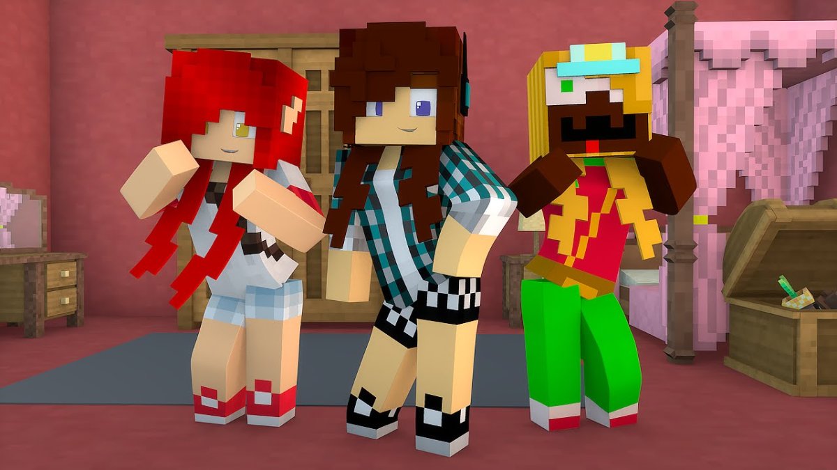 Девчонки в МАЙНКРАФТЕ