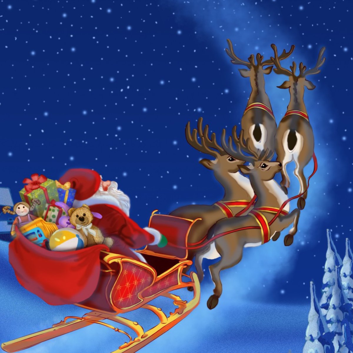 Олень Санта-Клауса