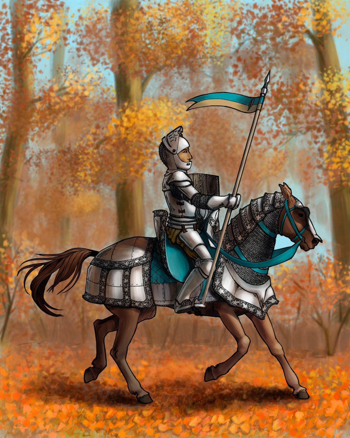 Рыцарская лошадь