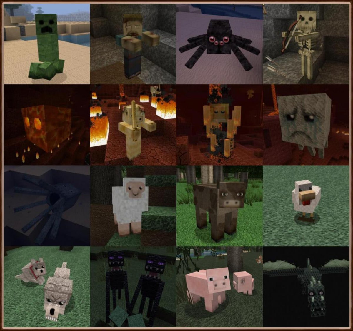 Мобы МАЙНКРАФТА 1.16.5