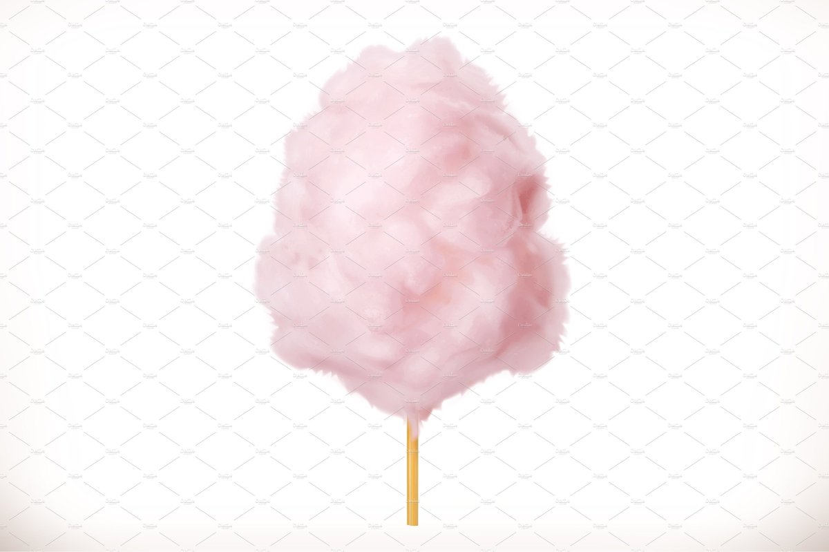 Цветная сладкая вата