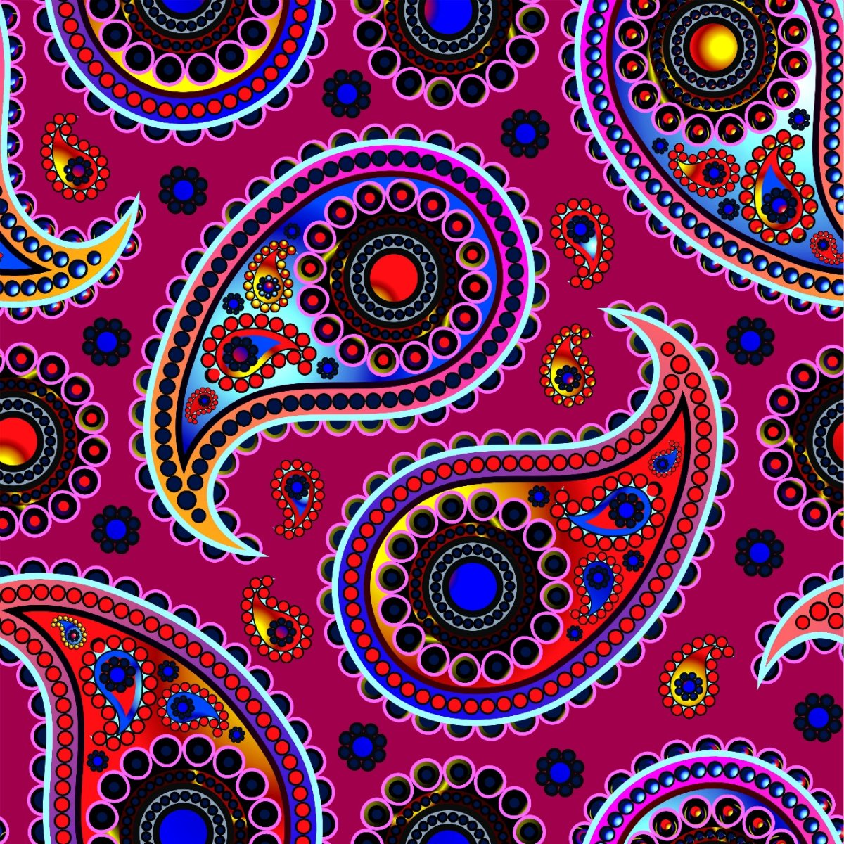 Восточные цветочные узоры