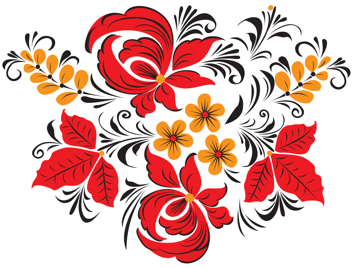 Русские народные росписи Хохломская