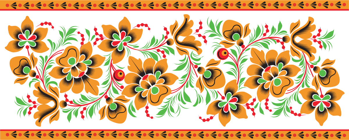 Петриковская роспись вектор