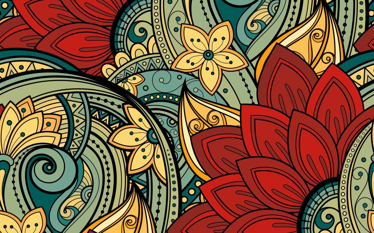 Восточный огурец орнамент