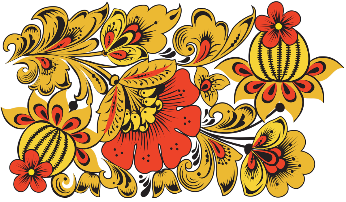 Русская роспись Хохлома орнамент