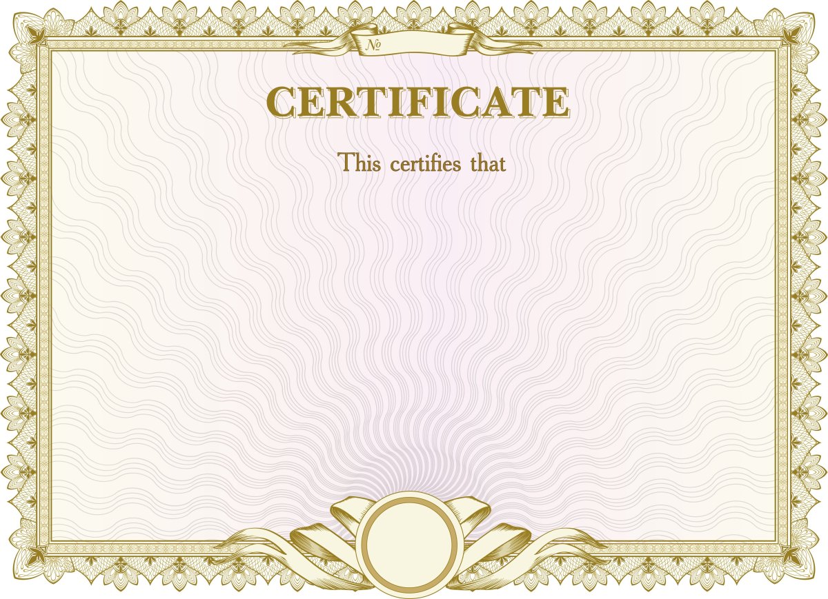 Сертификат бланк