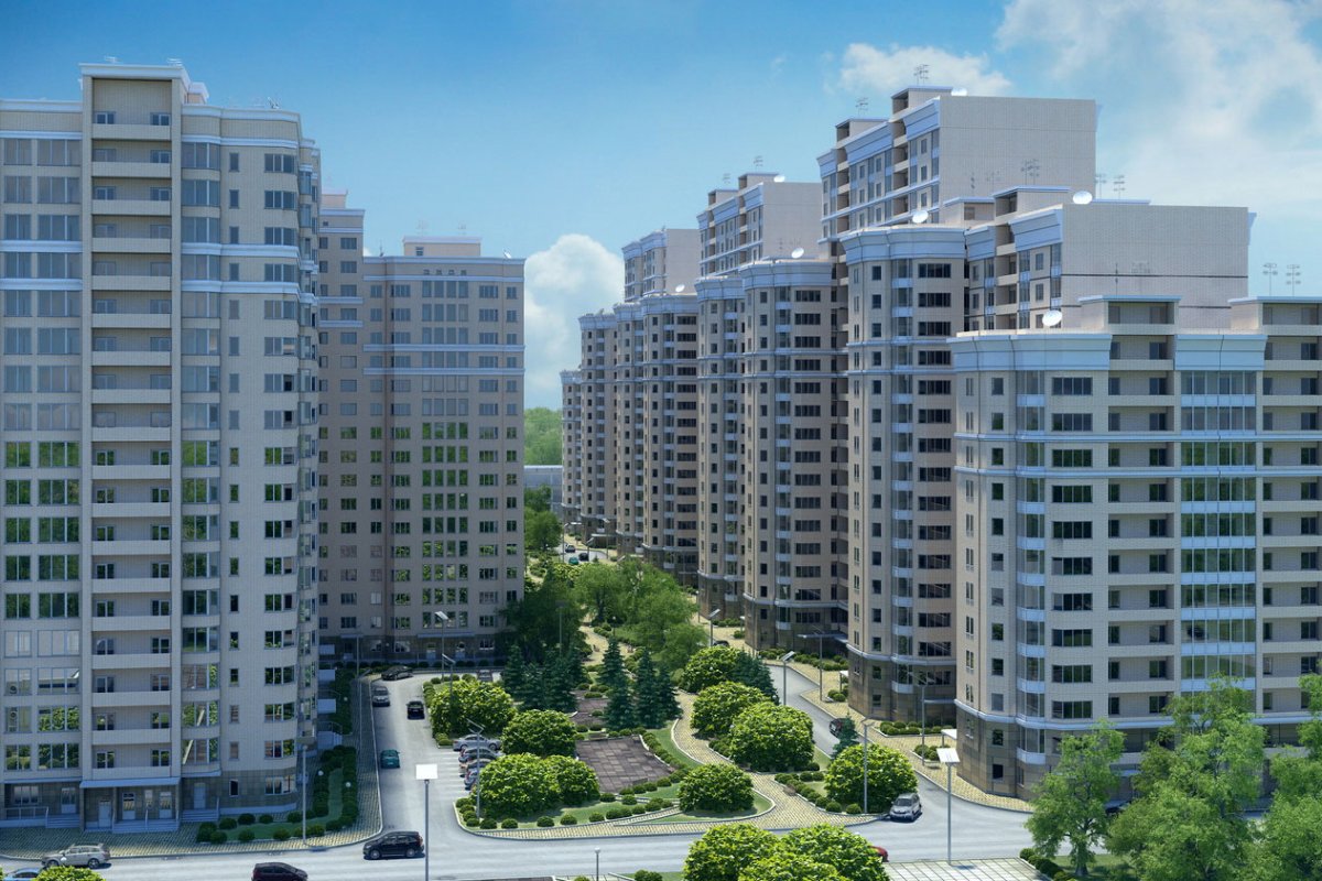 Современный многоэтажный дом