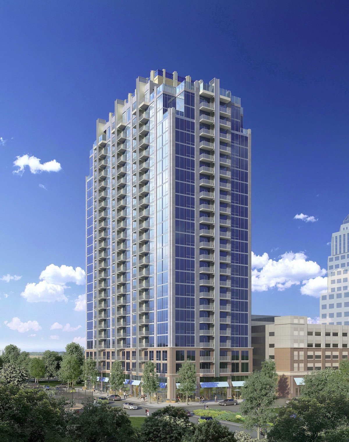 Новый многоэтажный дом