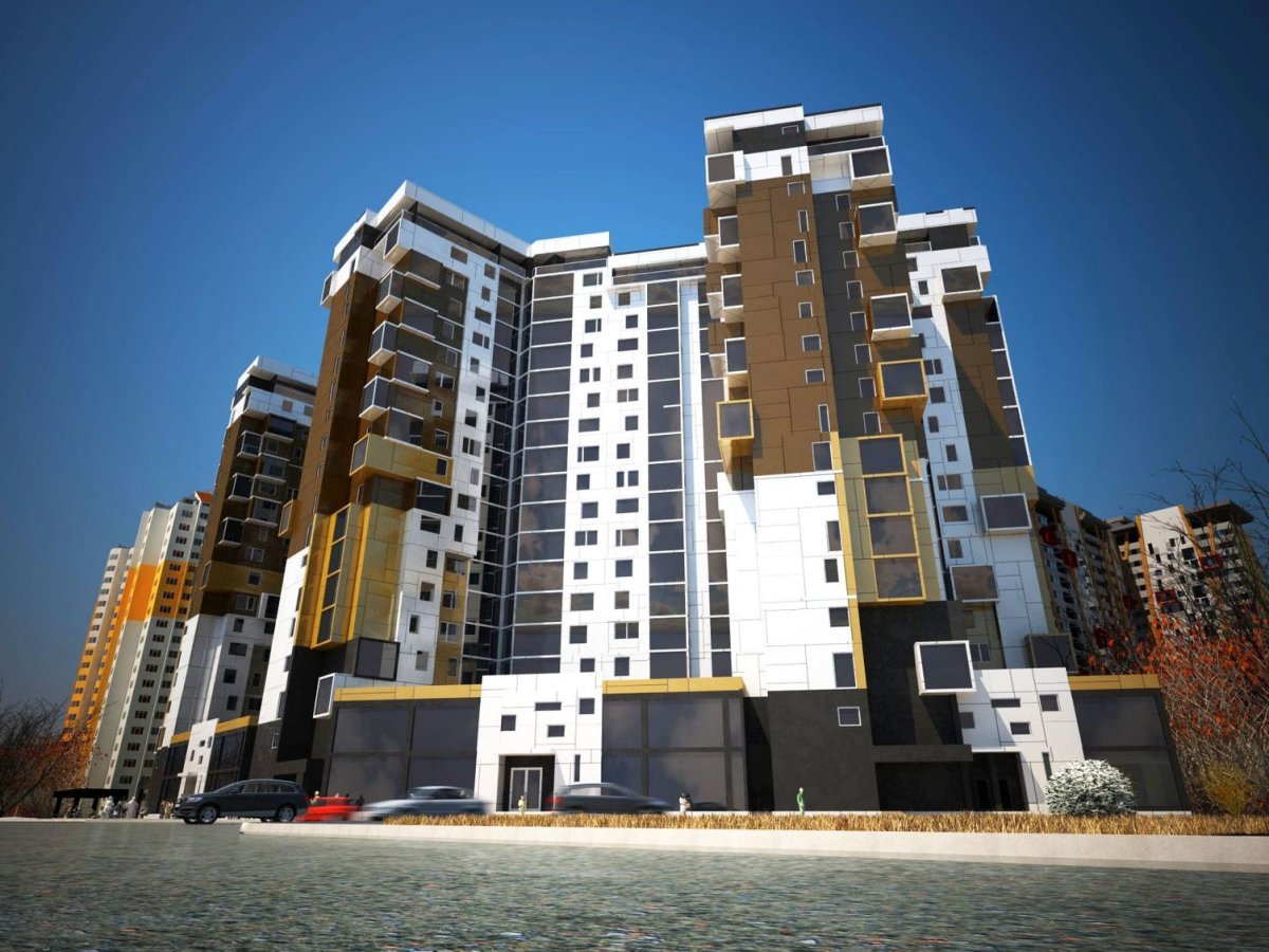 Кирпичные многоэтажные дома