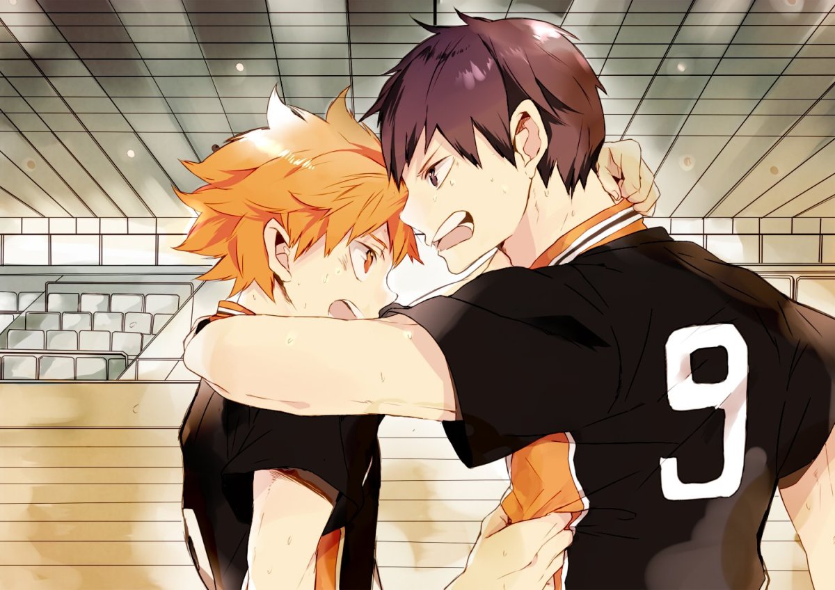 Аниме волейбол Хината шоё