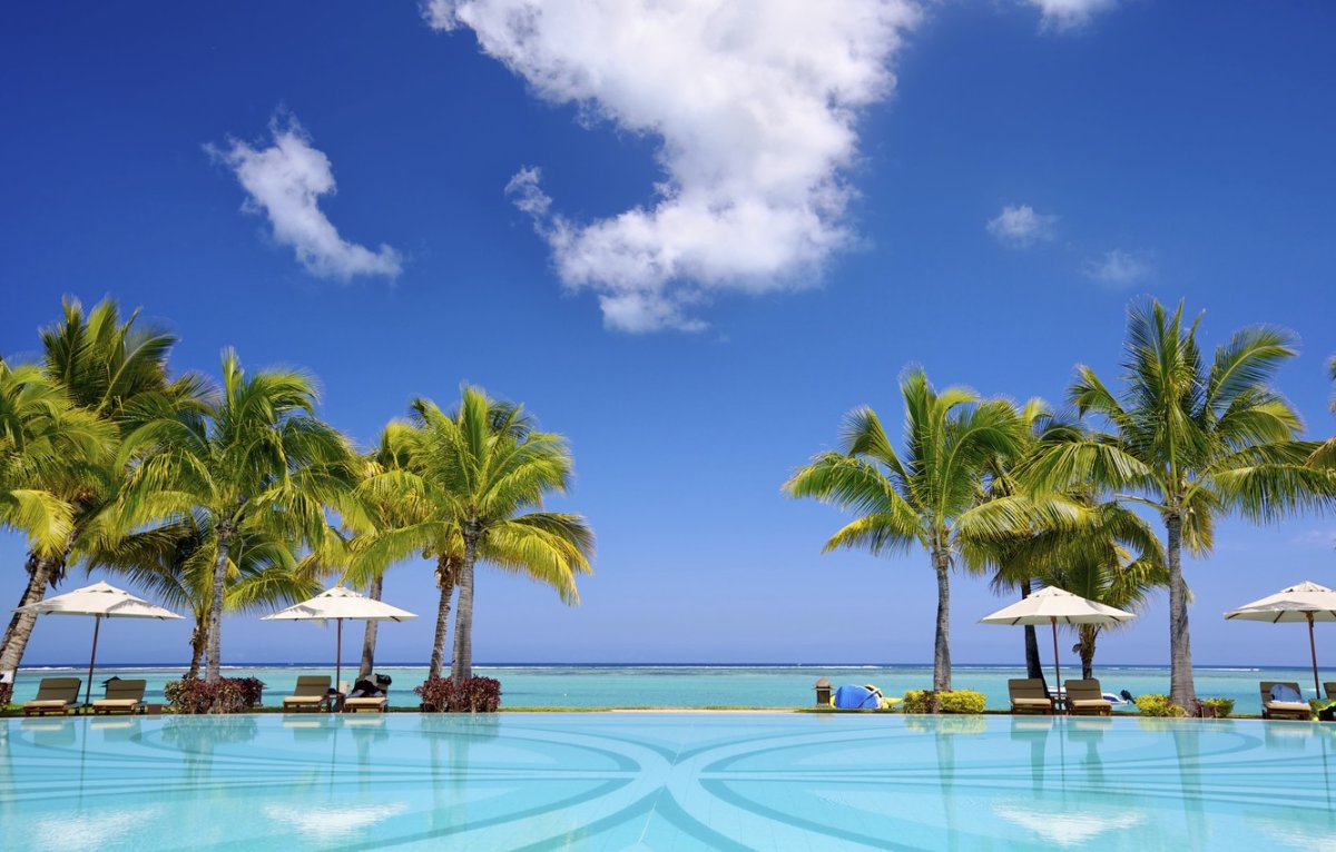 Пляж пальмы