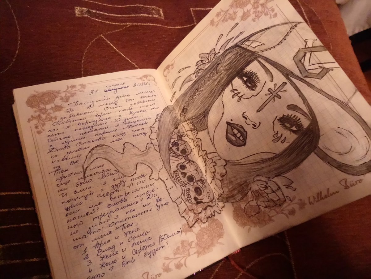 Рисунки для личного дневника для срисовки