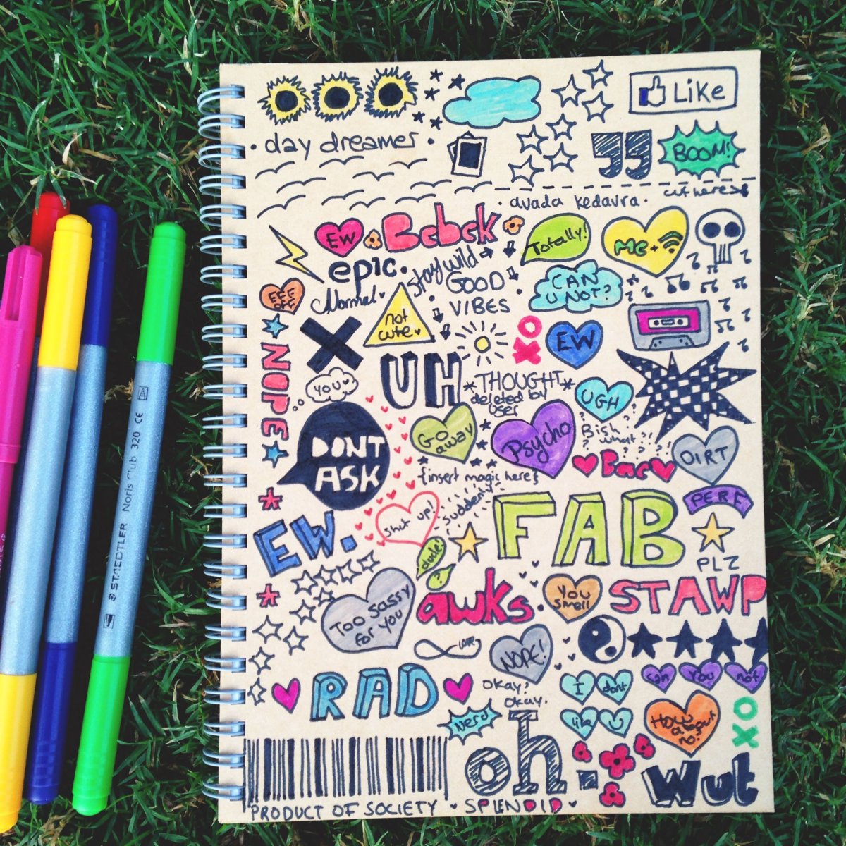 Красиво разрисовать тетрадь