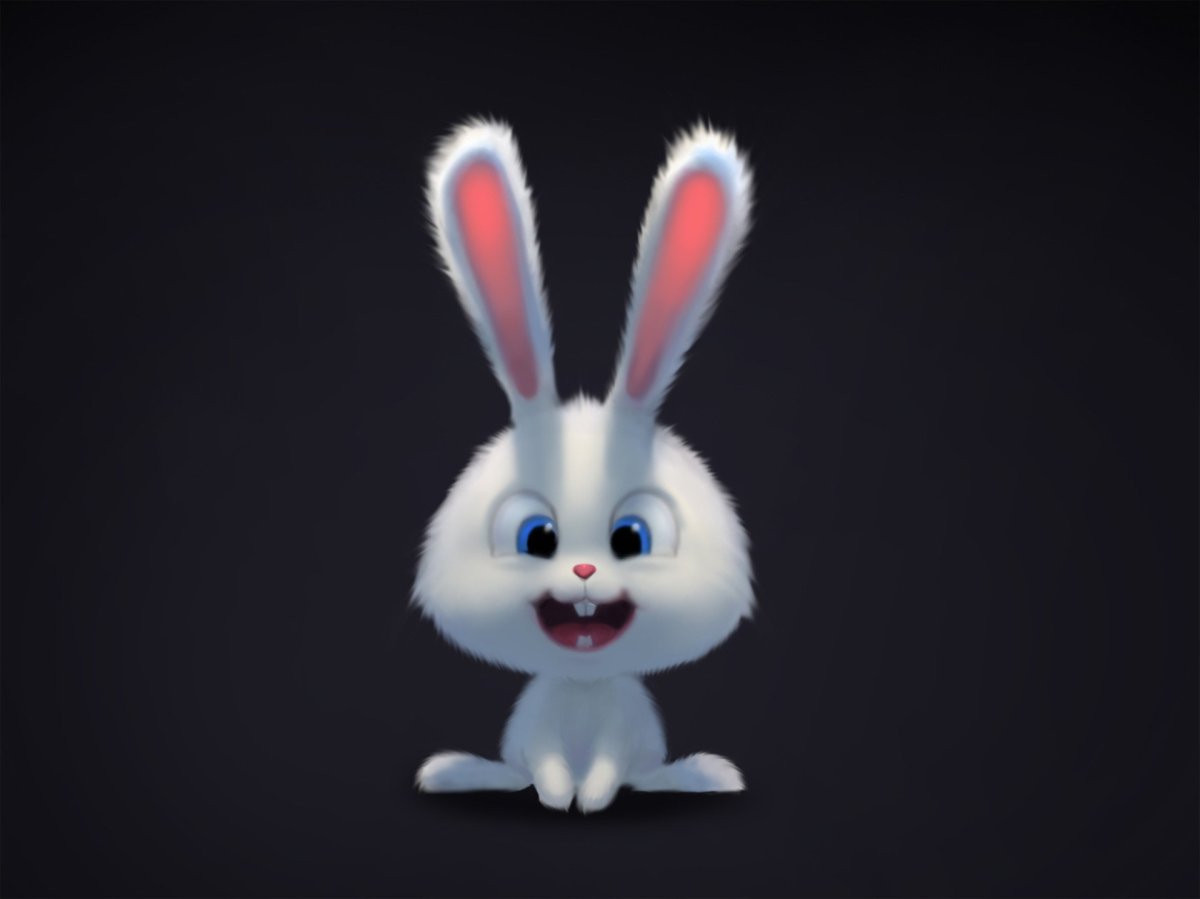 Тайная жизнь домашних кролик снежок