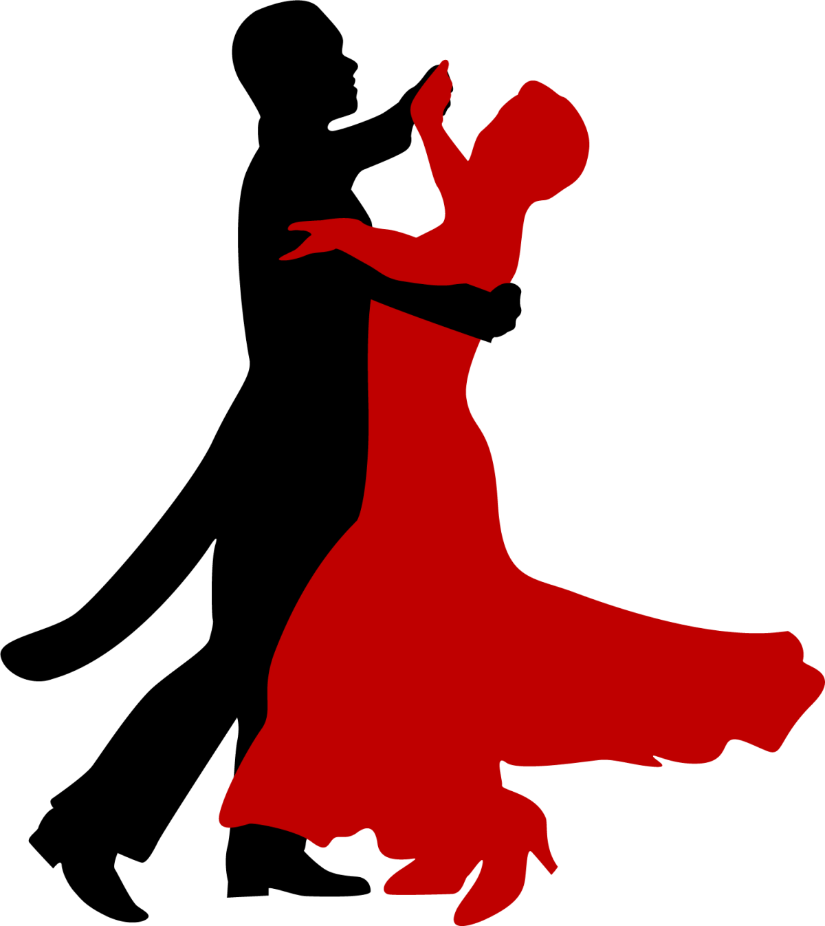 Силуэты танцующих пар