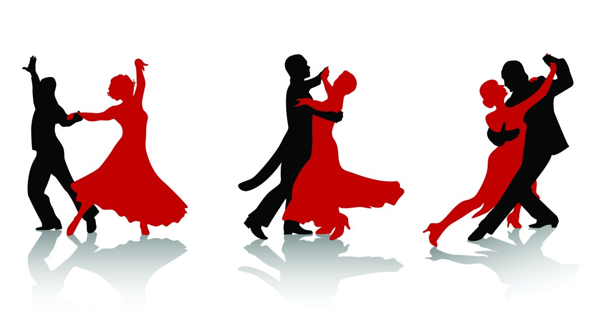 Спортивные танцы силуэт