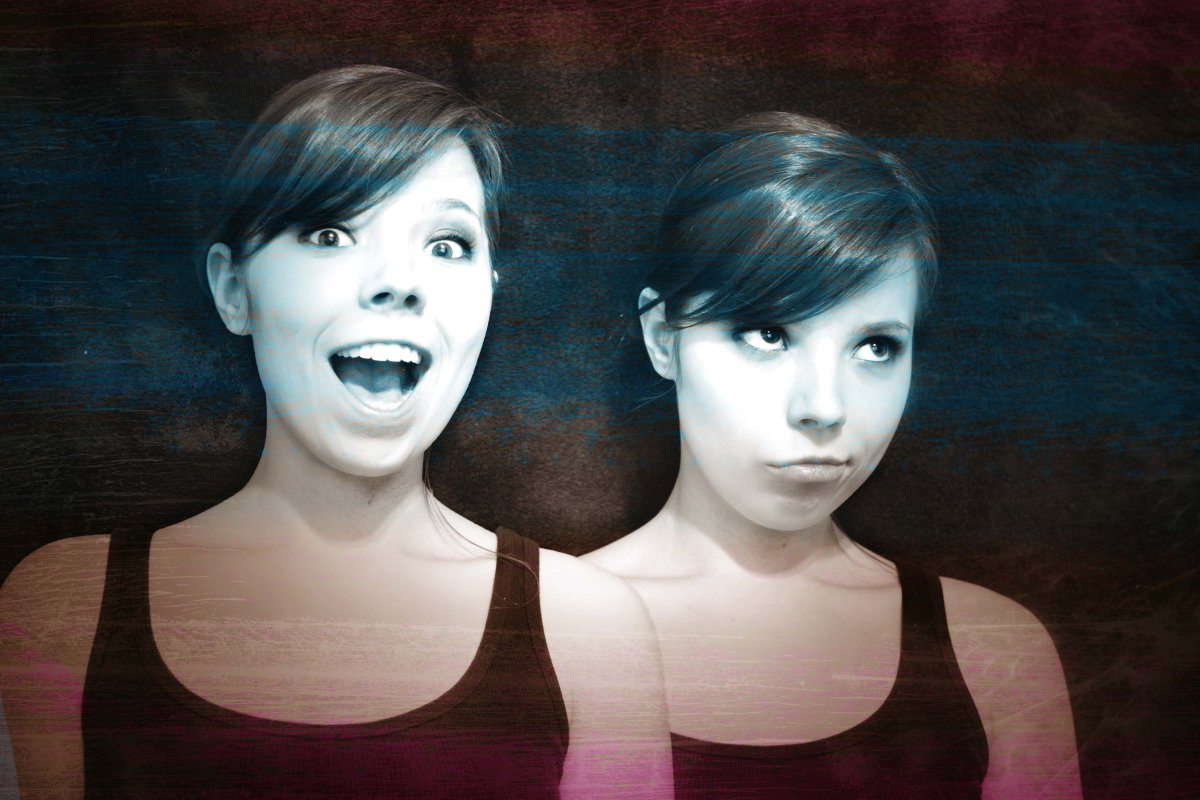 Фотосессия раздвоение личности