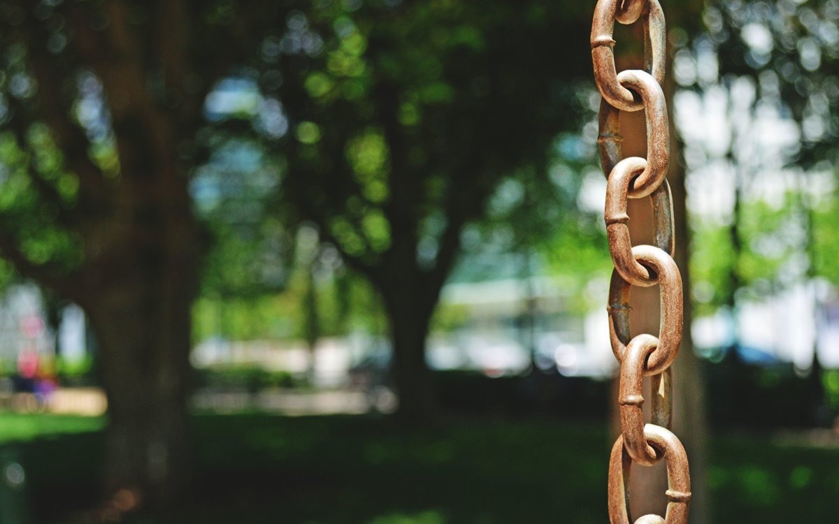 Цепи с красивым звеном