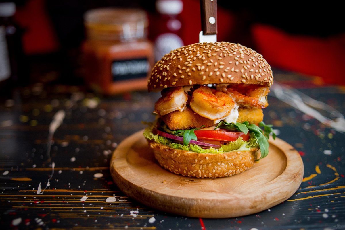 Бургер с рыбой