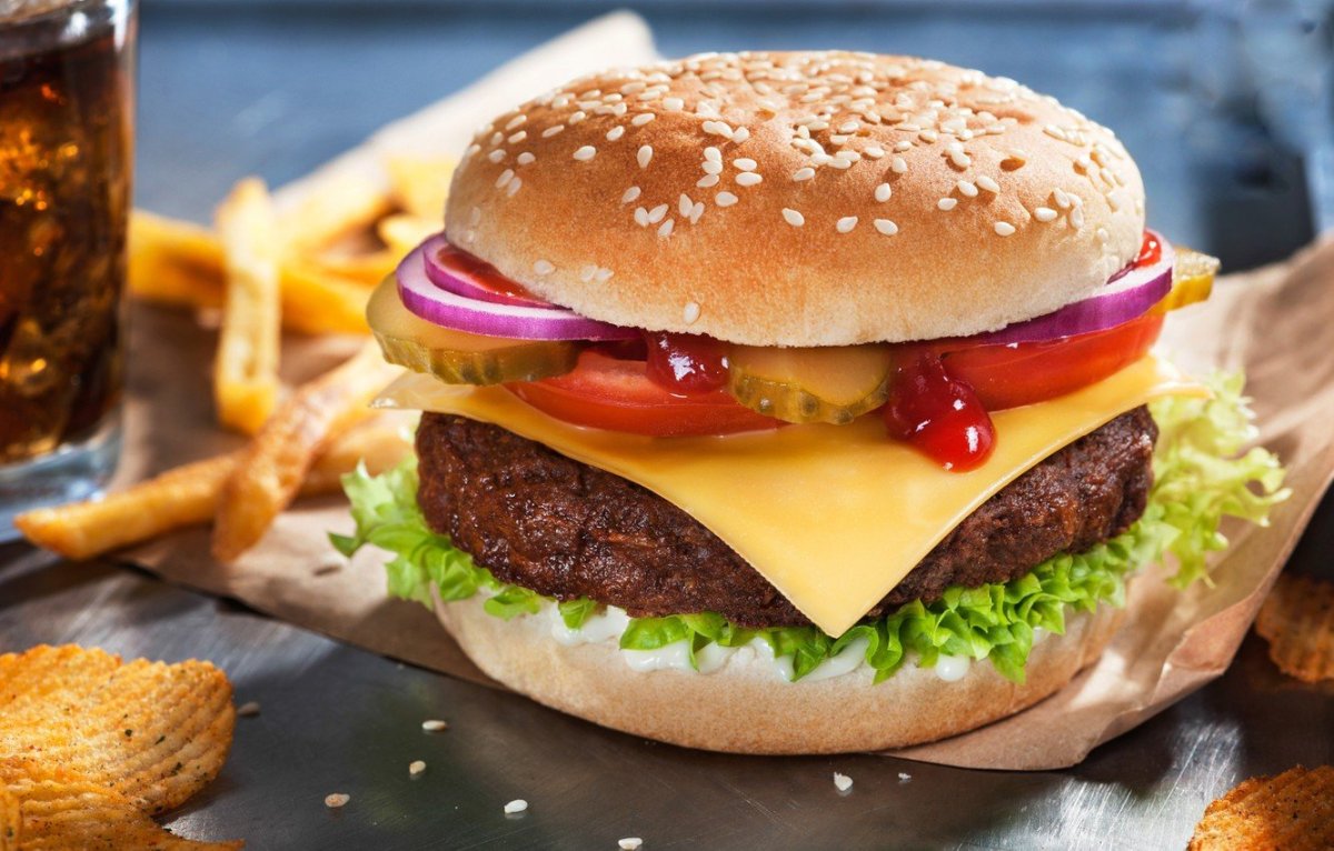 Бургер с сыром