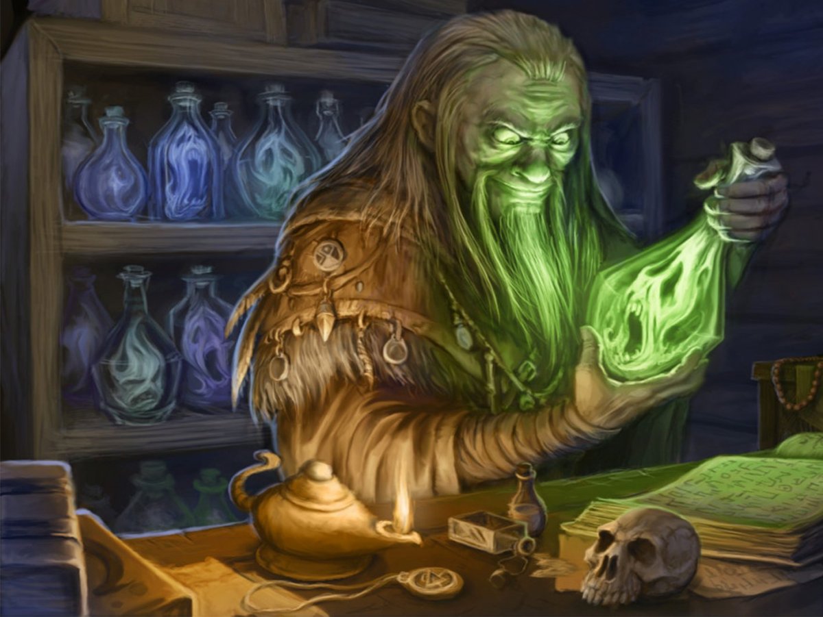 Ученый алхимик маг и некромант