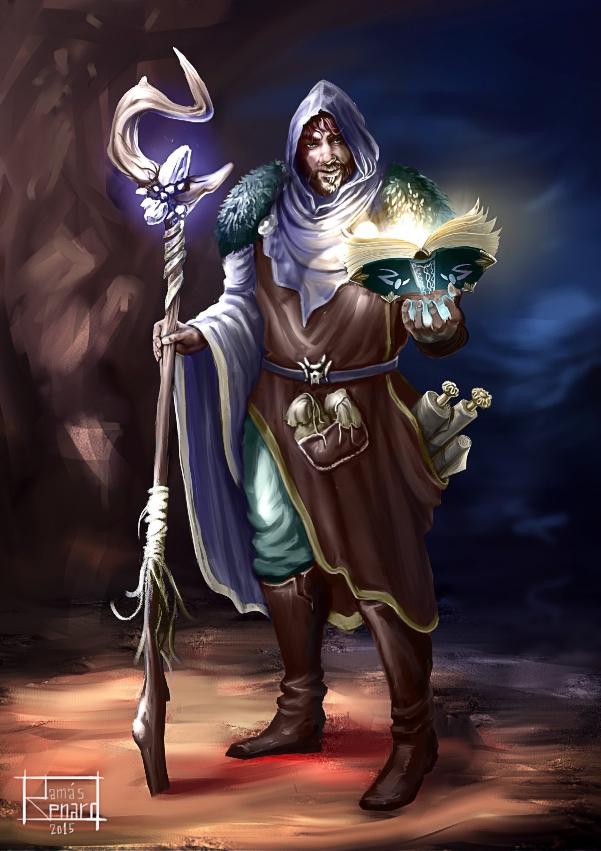 Человек в черном плаще