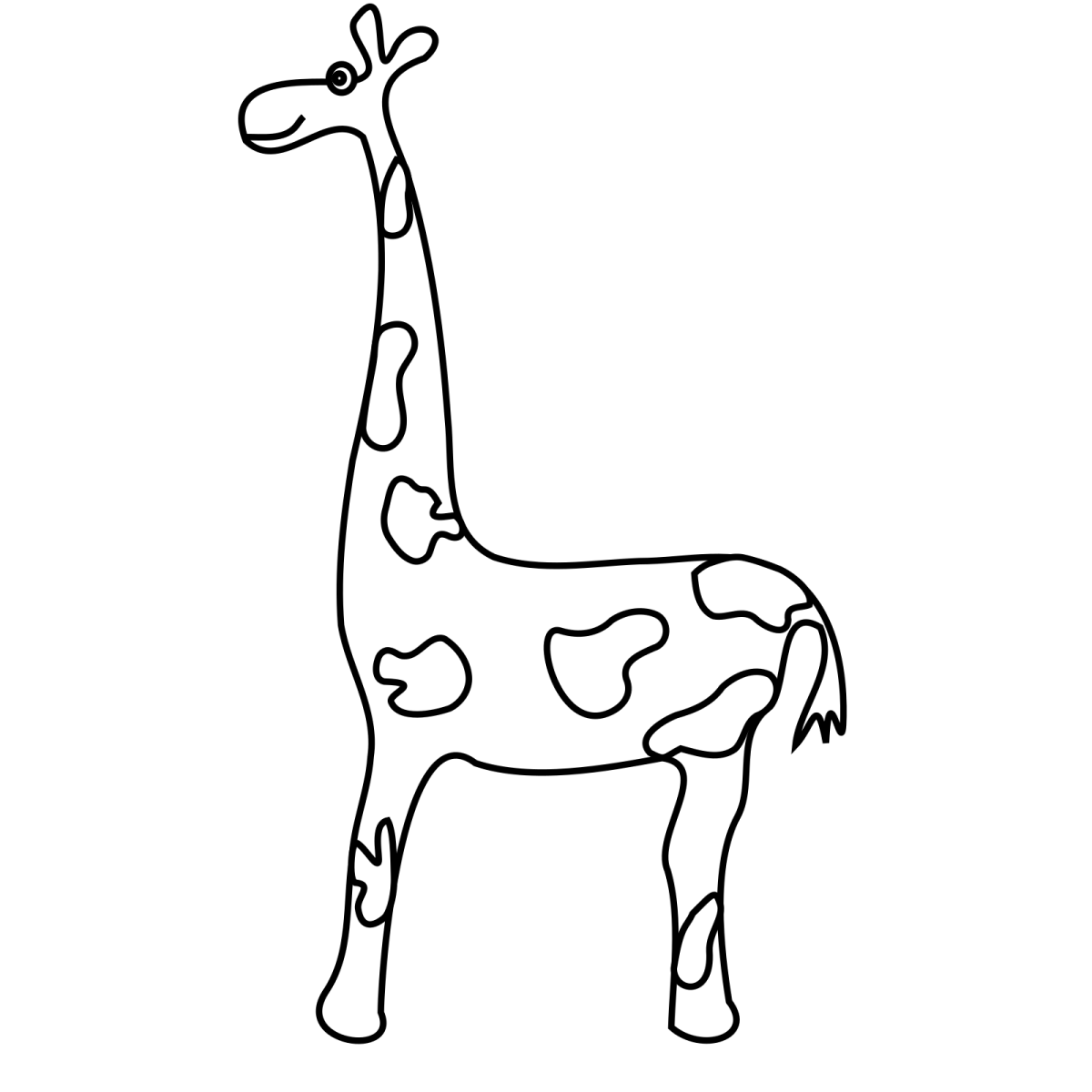 Жираф картинка для детей