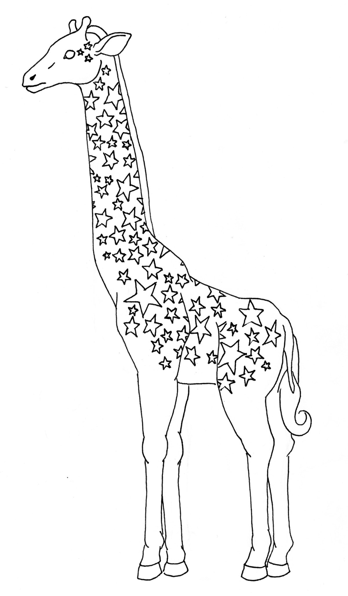 Рисунок жирафа