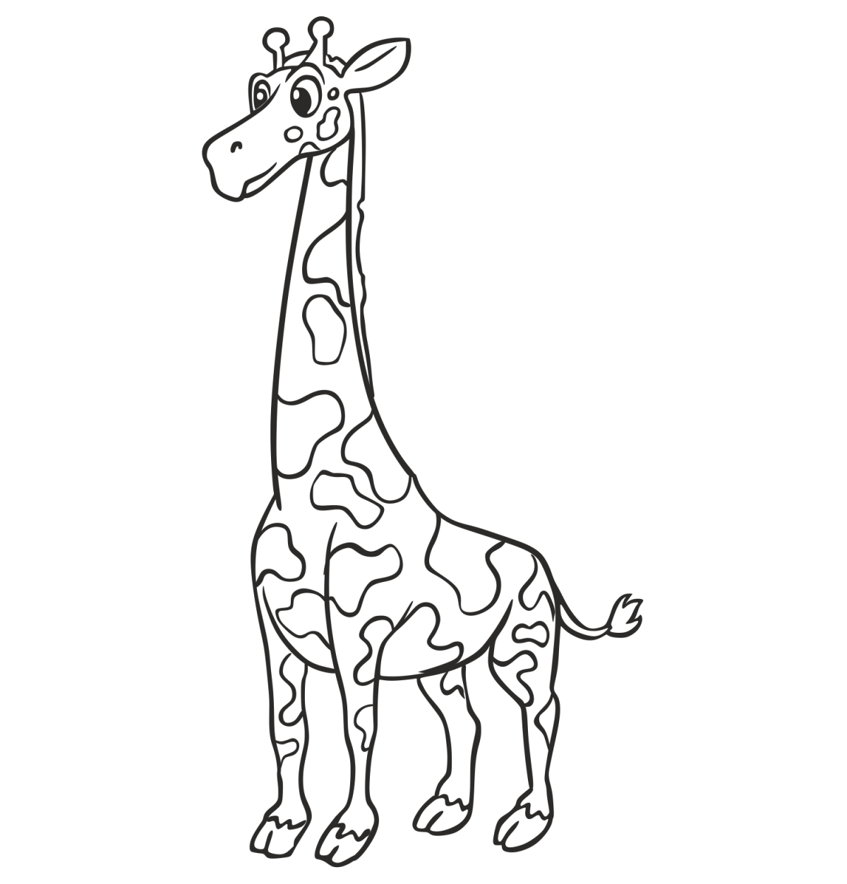 Рисунок жирафа для детей