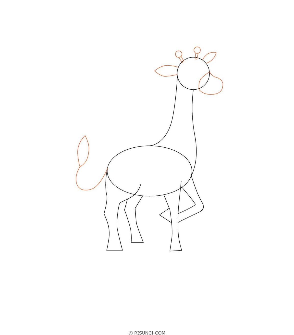 Жирафик скетч