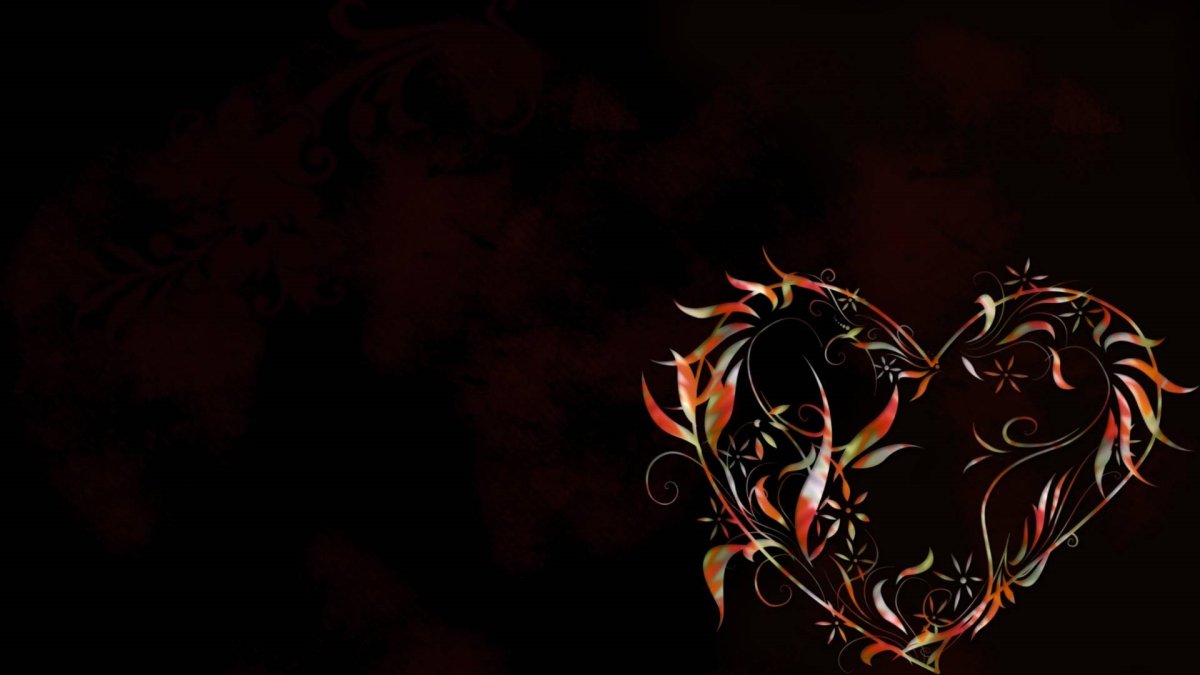 Сердечко темное