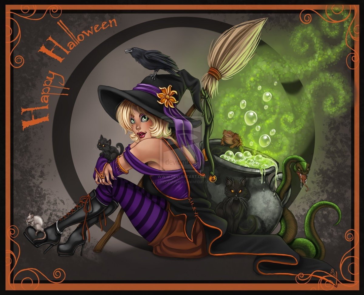 Ведьма блондинка