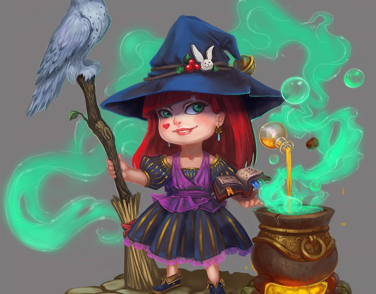 Красивая ведьмочка