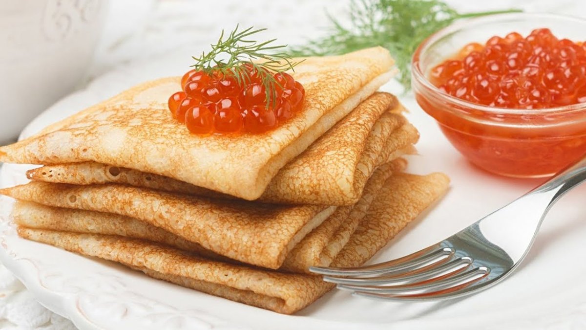 Блины с икрой