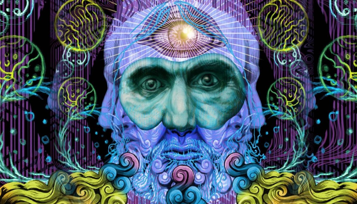 Психоделические картинки голубые