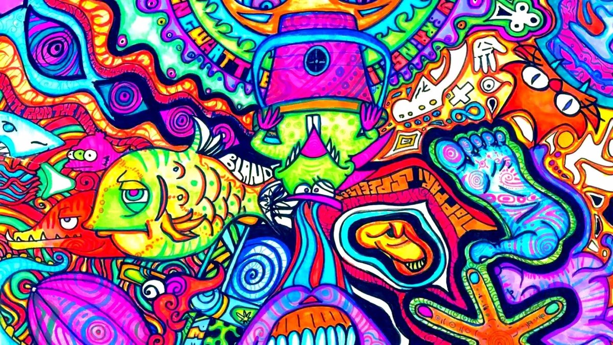 Инди КИД хиппи живопись