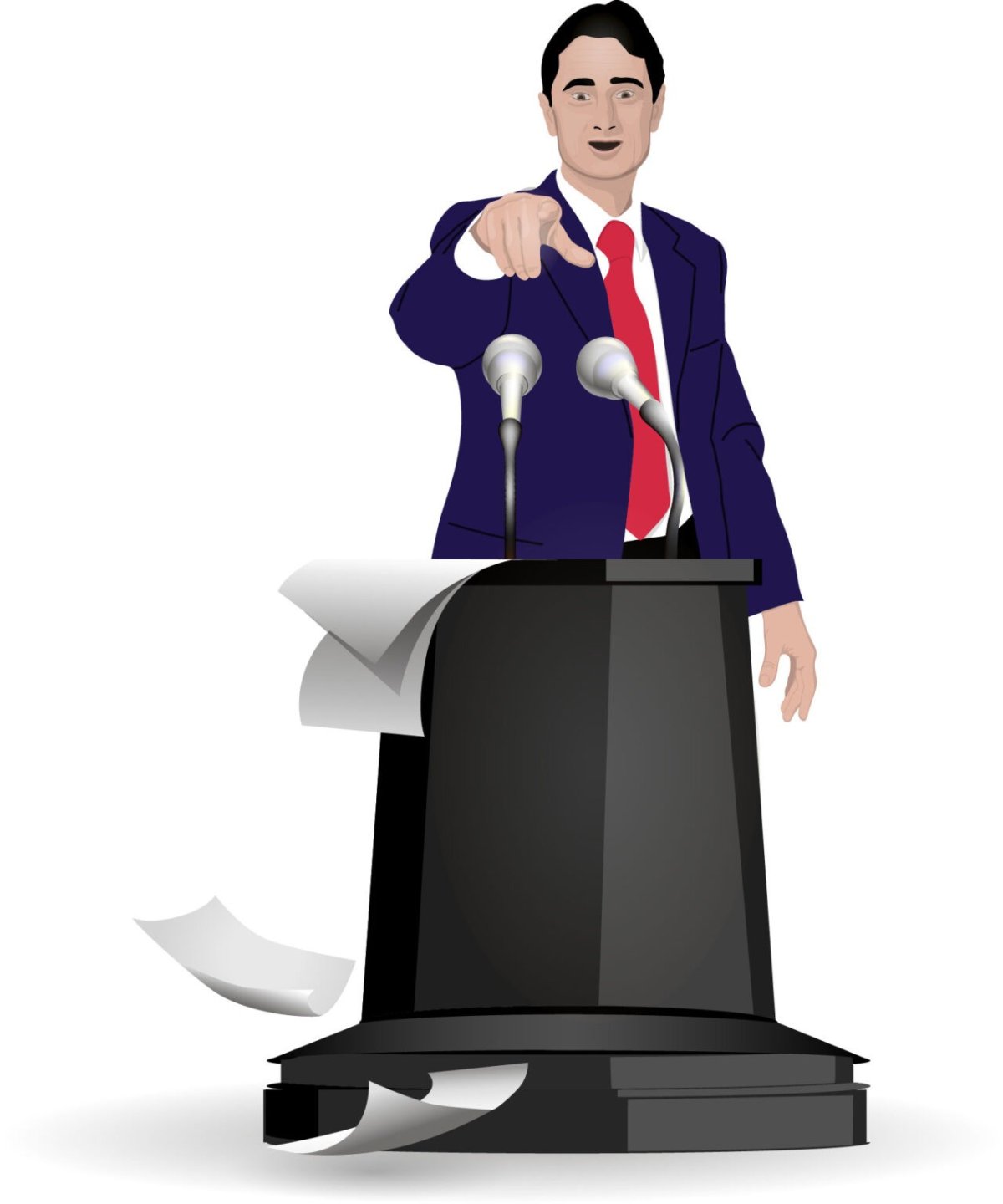 Выступающий с трибуны