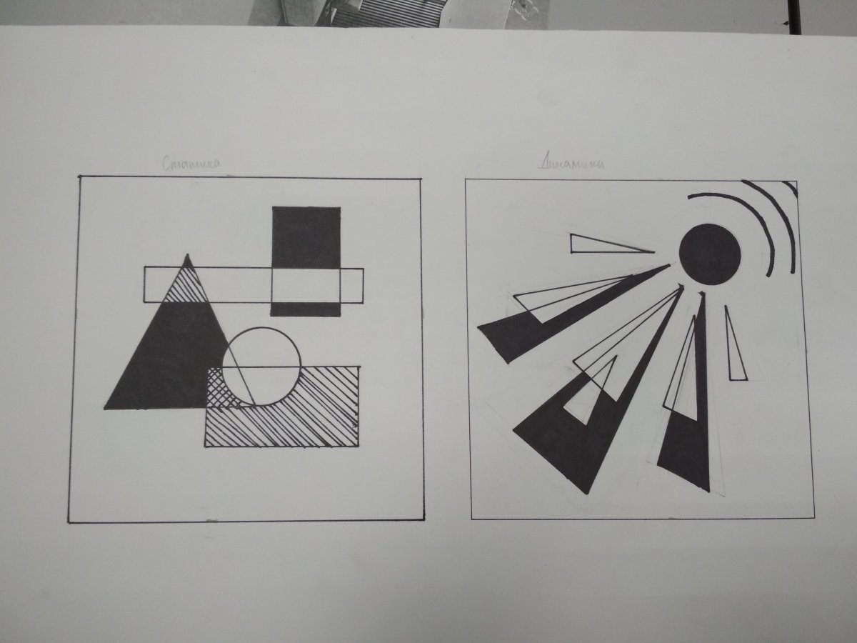 Динамика, статика, равновесие, ритм.